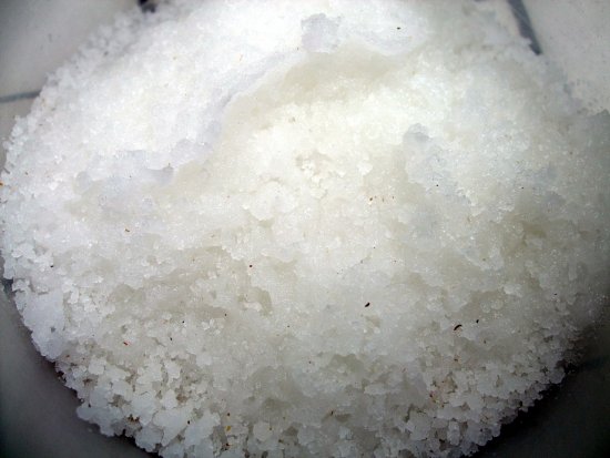 Zerbröselter Futterteig.