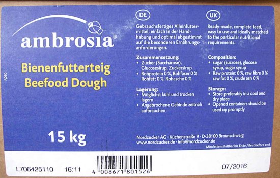 Erwähnter "Futterteig".