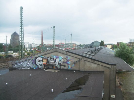 Die Honigrampe am Lagerschuppen